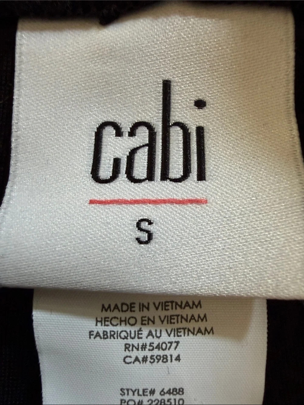 Cabi cheeky pant Black Wide-Leg Knit Pants with Front Patch Pockets#6488
